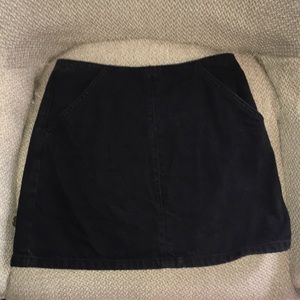 Top Shop Black Denim Skirt